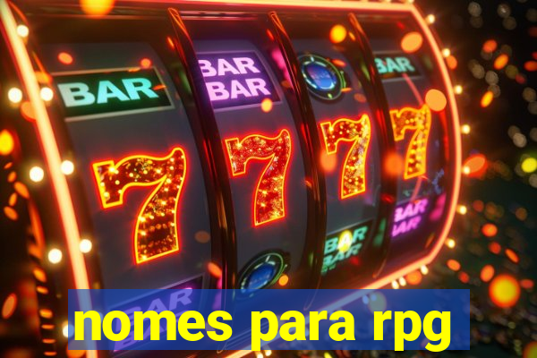 nomes para rpg